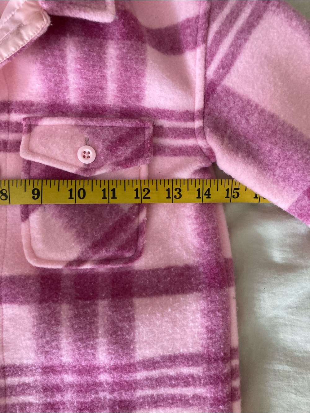 Hanna Andersson Pink Plaid Overshirt size 4 - Picture 4 of 6